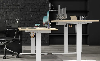 Devoko Elektrisch Höhenverstellbarer Schreibtisch 180x80 cm, 3 Memory-Handsteuerung mit USB,