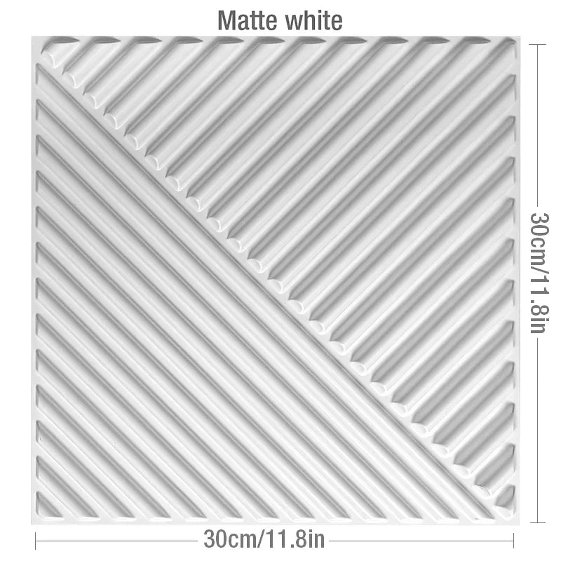 12pcs 30x30cm 3D Stereo Wall Panel Diamond Champagne gold Wood grain tile 3D wall sticker Wood grain living room Bathroom paper