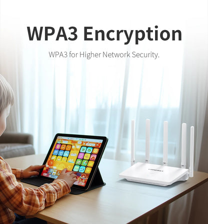 Comfast 3000Mbps Wifi6 Mesh System Wireless Router Dual Band WI-FI 6 Mesh Router Wide signal Range Wifi Range Extender.