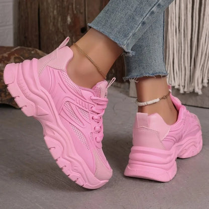 Women Sneakers 2024 New Fashion Chunky Sneakers Women Outdoor Tennis Platform Sports Shoes for Women Lightweight Designer Shoes.