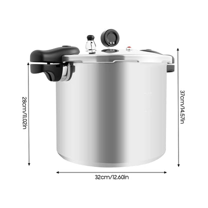 22L Thickened Explosion-proof Pressure cooker Polished Process with Pressure Gauge and Safety Valve.