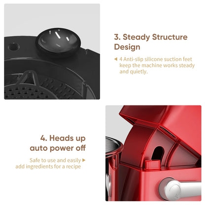 BioloMix Kitchen Food Stand Mixer, 1200W 11-Speeds DC Motor, Digital OLED Screen, Electric Food Mixer with Dough Hook, Whisk.