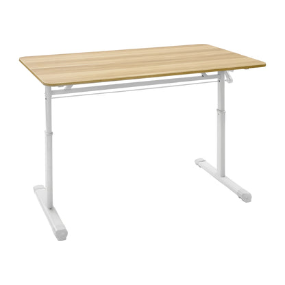 Höhenverstellbarer Stehpult, Blockfarbe, Sitz-Steh-Schreibtisch, 65–90 cm, Heimbüro-Schreibtisch, manuell erhöhbarer Tisch