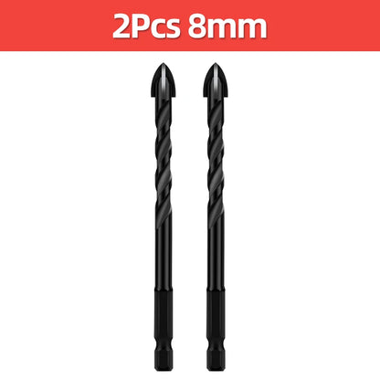 TOOLEYE Kreuz Hex Bohrer Set Für Beton Porzellan Fliesen Glas Metall Multifunktions Bohrer Bits Kit Power Werkzeuge Bohren Bohrer