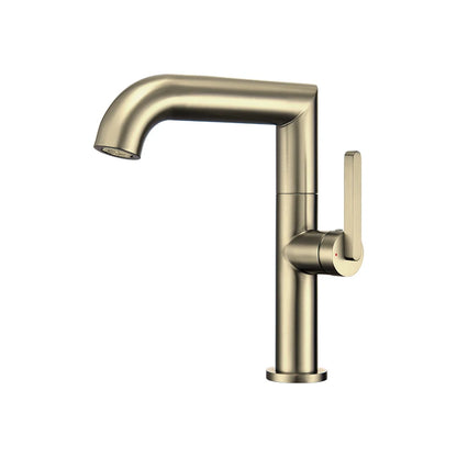 VGX Bathroom Faucets Stainless Steel Basin Mixer Sink Faucet Gourmet Washbasin Tapware Hot Cold Water Tap Brushed Gold Grey