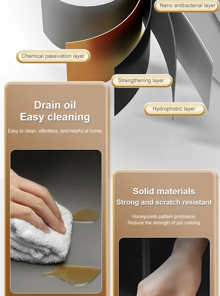 Black Stainless Steel Kitchen Sink Waterfall Sink dishwashing Basin Large Single Sink Household Sink Under The Counter Sink