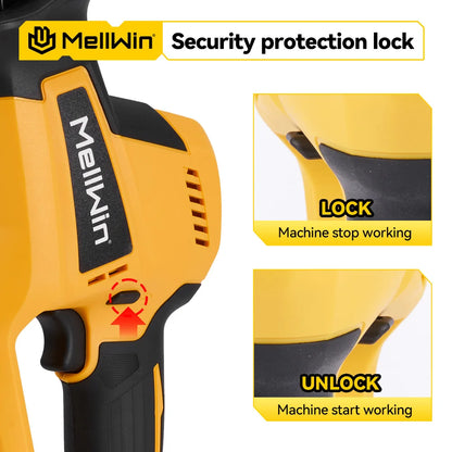 MELLWIN 3600W Bürstenlose Elektrische Säbelsäge Elektrische Kettensäge Säbelsäge Tragbare Power Schneiden Werkzeug Für 21V 18v Batterie