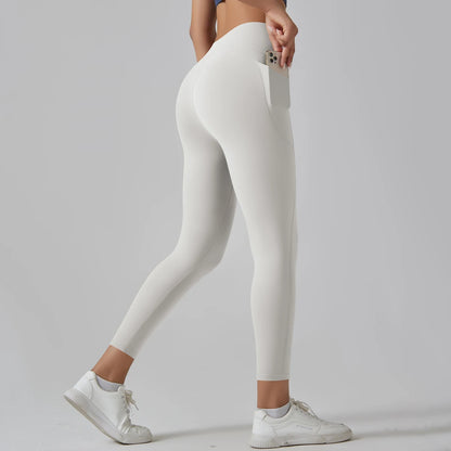 Women Leggings With Pockets Yoga Pants Gym Leggings Sport Women Fitness High Waist Female Legging Tummy Control Running Training