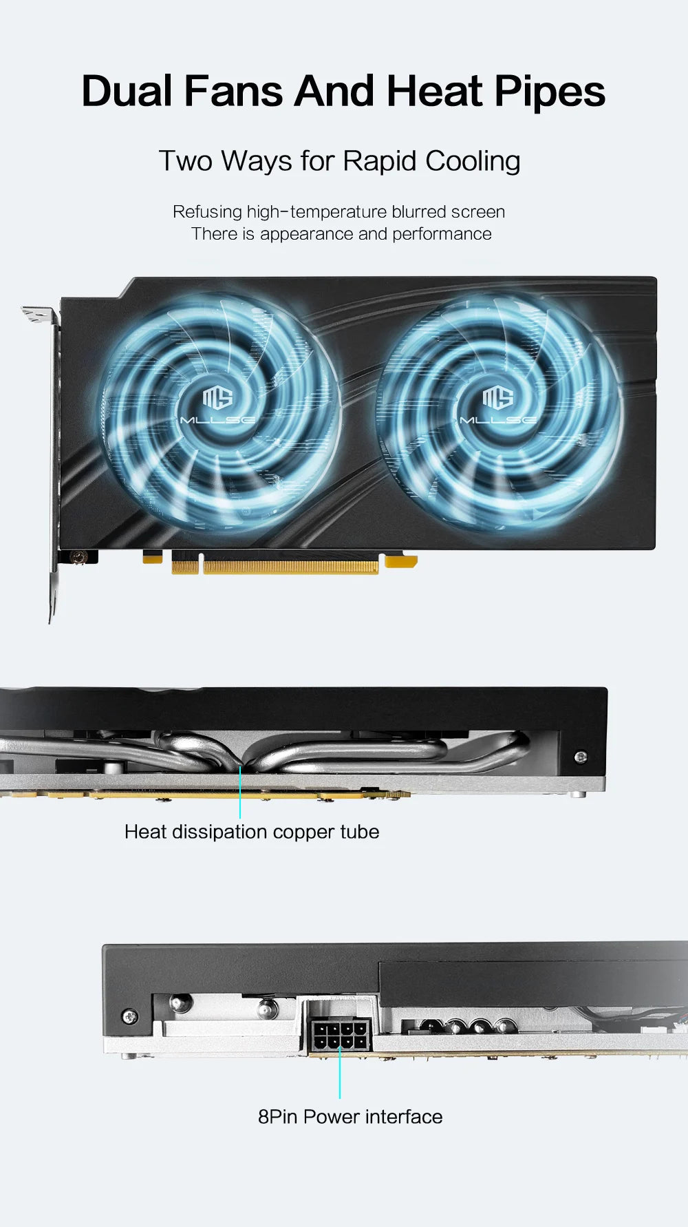 MLLSE RTX 3060 12GB Graphics Card GDDR6 192Bit PCI Express 4.0 ×16 8Pin NVIDIA GPU Rtx 3060 Gaming Video Card Placa De Video.