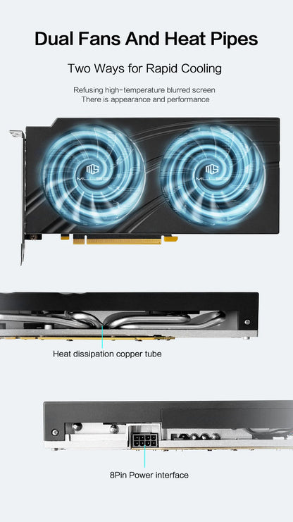 MLLSE RTX 3060 12GB Graphics Card GDDR6 192Bit PCI Express 4.0 ×16 8Pin NVIDIA GPU Rtx 3060 Gaming Video Card Placa De Video.