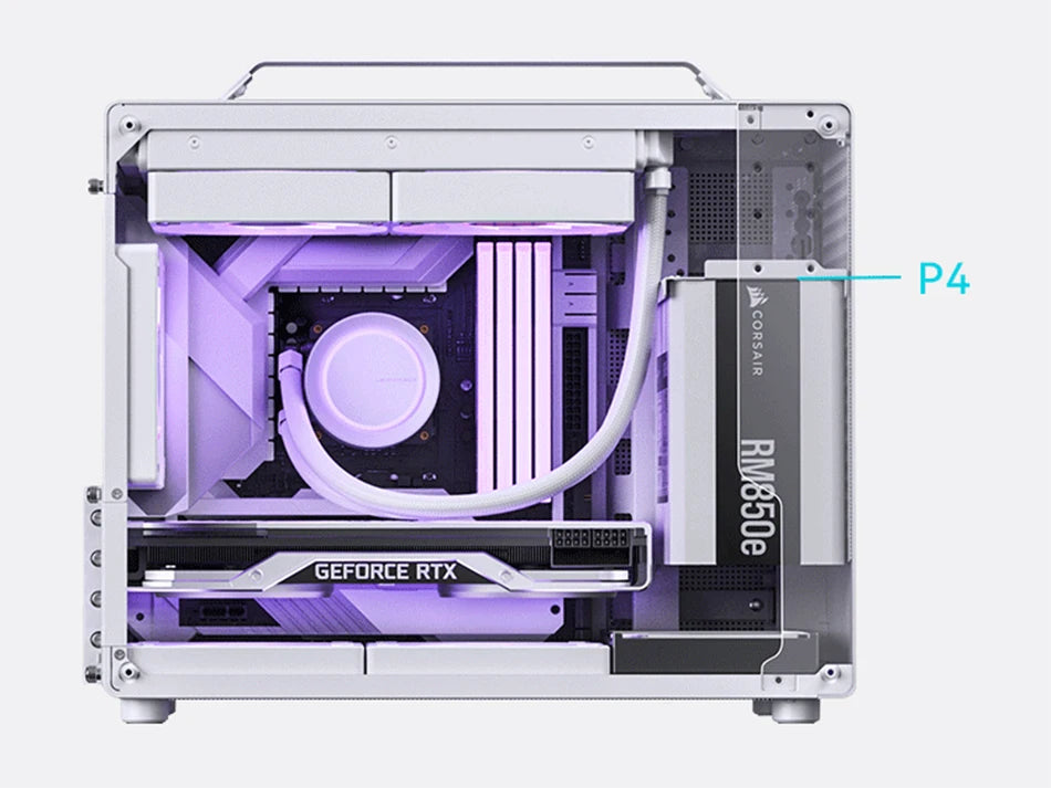 JONSBO Z20 MATX Case Detachable Handle Supports 240 Water-cooled 363mm Graphics Card Side  Transparency Desktop Mini PC Chassis