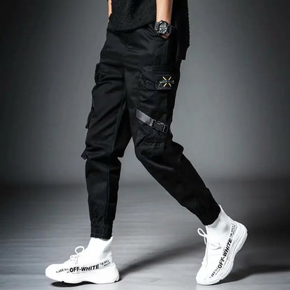 2025 new men's workwear pants, European and American men's loose straight casual pants, men's workwear pocket pants S-XXXL