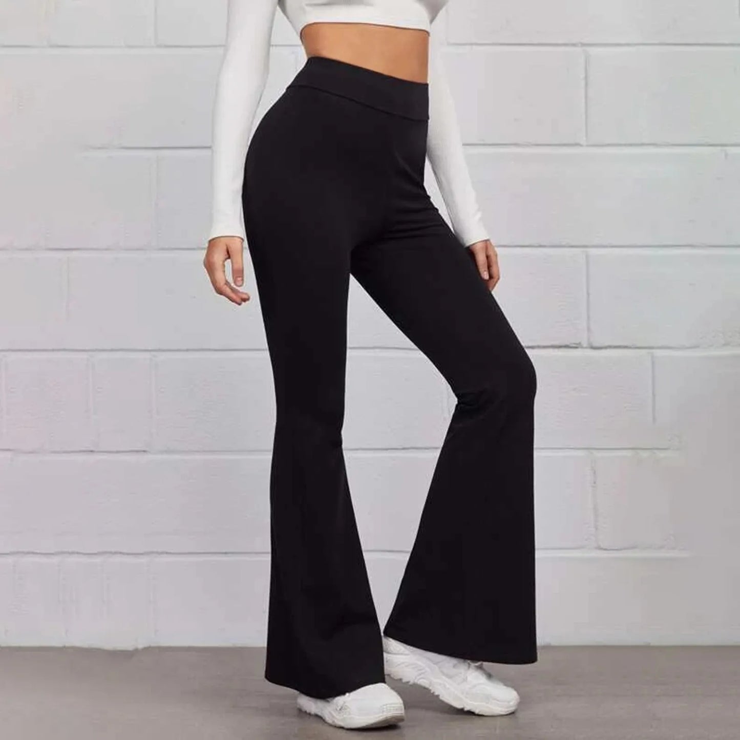 Sport Micro Flared Fitness Hosen Yoga erscheinen dünn hoch taillierte Hüfte heben nahtlose Hose mit weitem Bein ausgestellte Hosen für Frauen