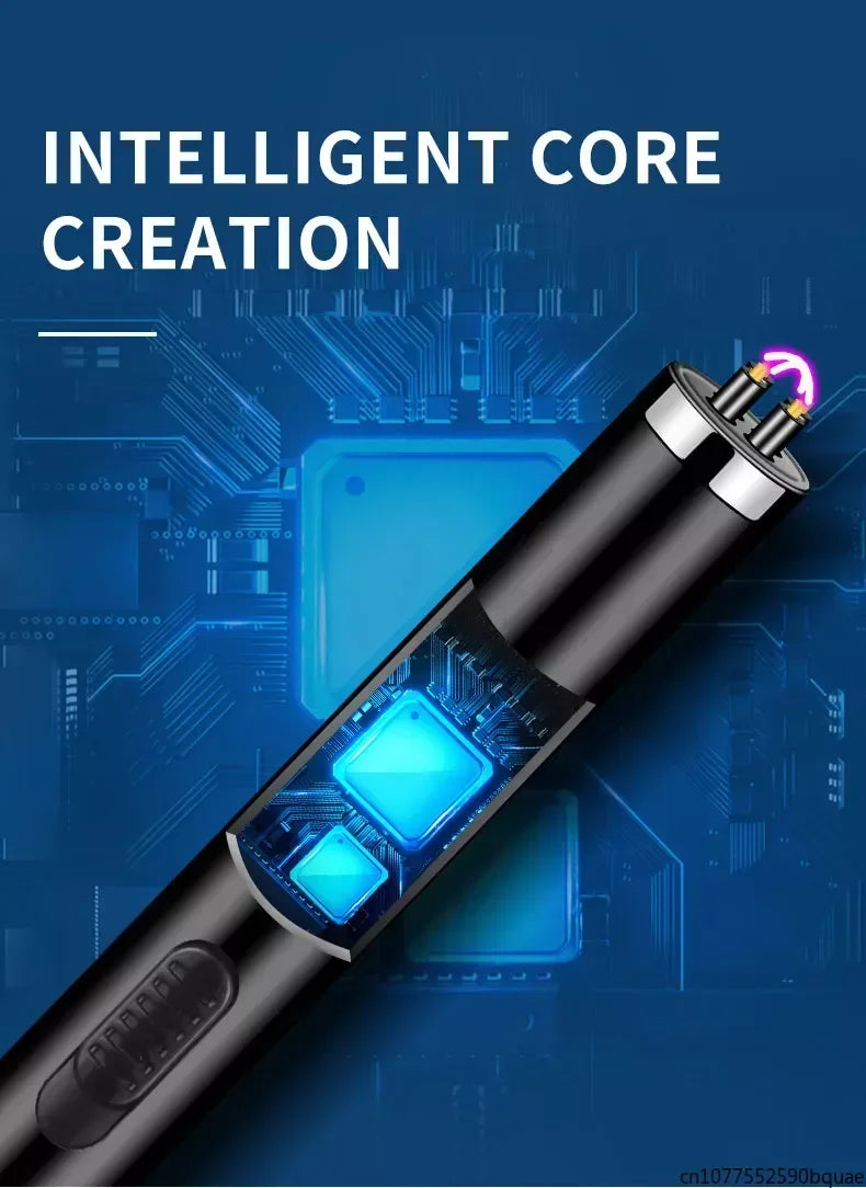 Outdoor Portable Pulse Ignition Gun, Gas Stove Candle BBQ Cooking Kitchen Double Arc Lighter, USB Electronic Lighter.