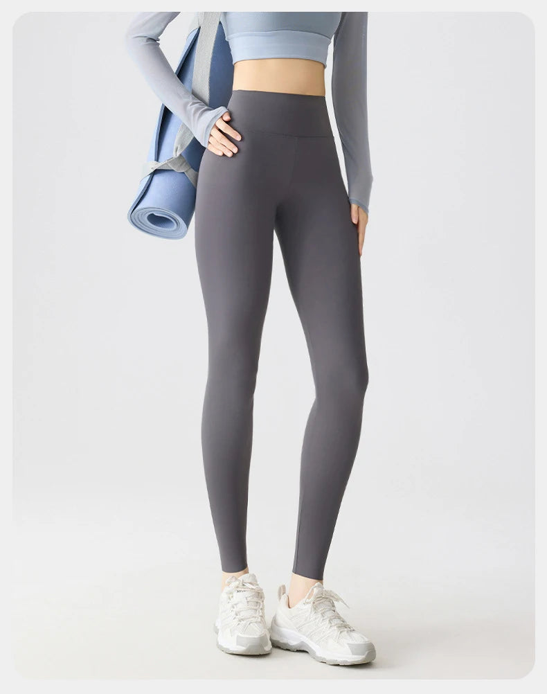 BIVIGAOS Spring Summer Multi Colored Thin Casual Fashion Sharkskin Leggings Women High Waist Tight Sport Cycling Fitness Legging