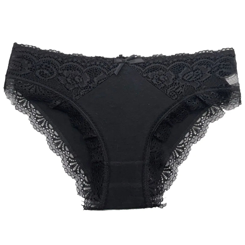 Cotton Briefs Lady 5 PCS/SET Lace Panty Underpants Seamless Panties For Women Lingerie.