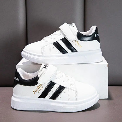 Children's Sports Shoes Non-slip New Tennis Shoes for Girls Fashion Boys Versatile Kids Causal School Running Sneakers Hook Loop