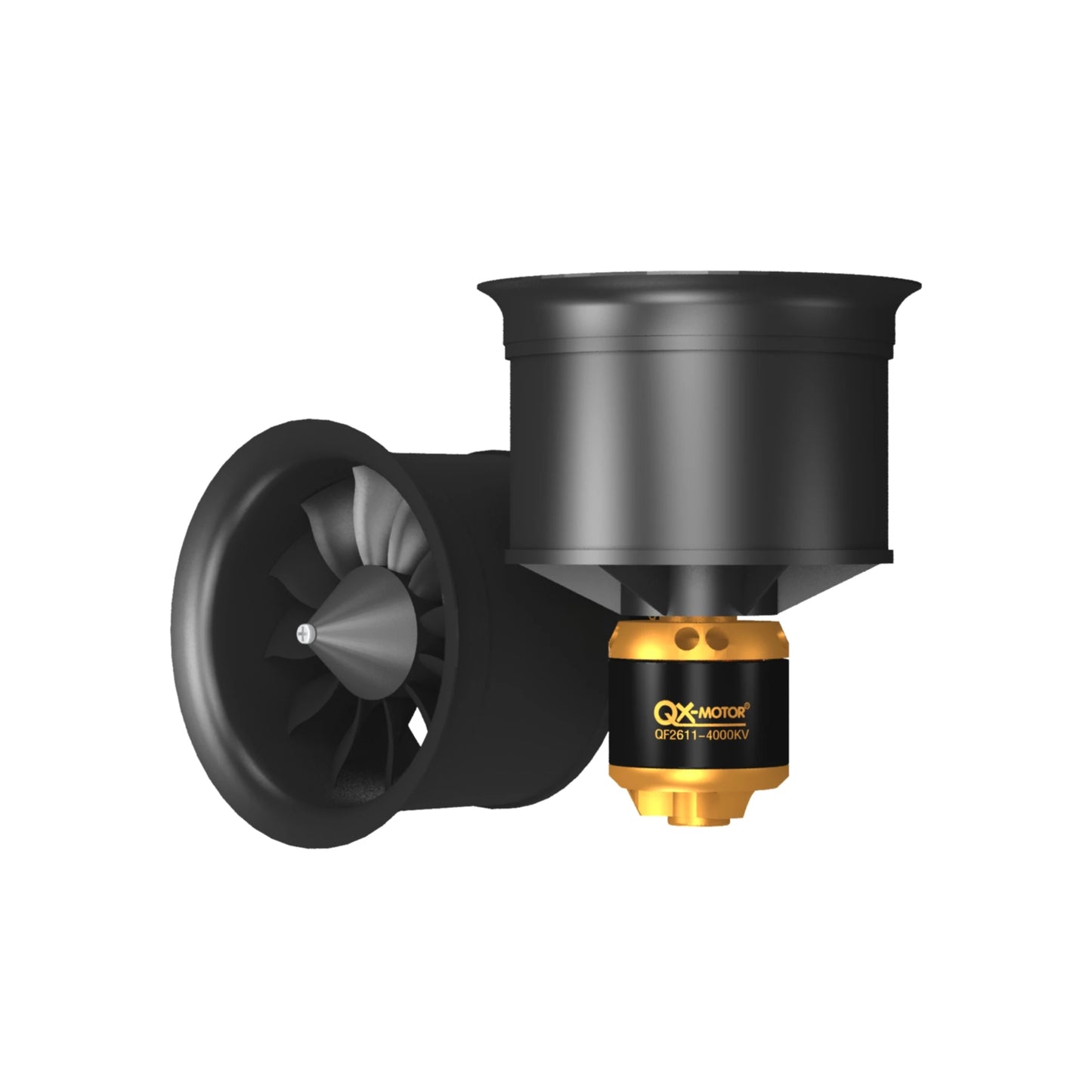 QX-MOTOR 50mm EDF Ducted fan 12 blades CW CCW QF2611 3300/4000/4600/5000KV Brushless motor For FMS freewing RC toy.