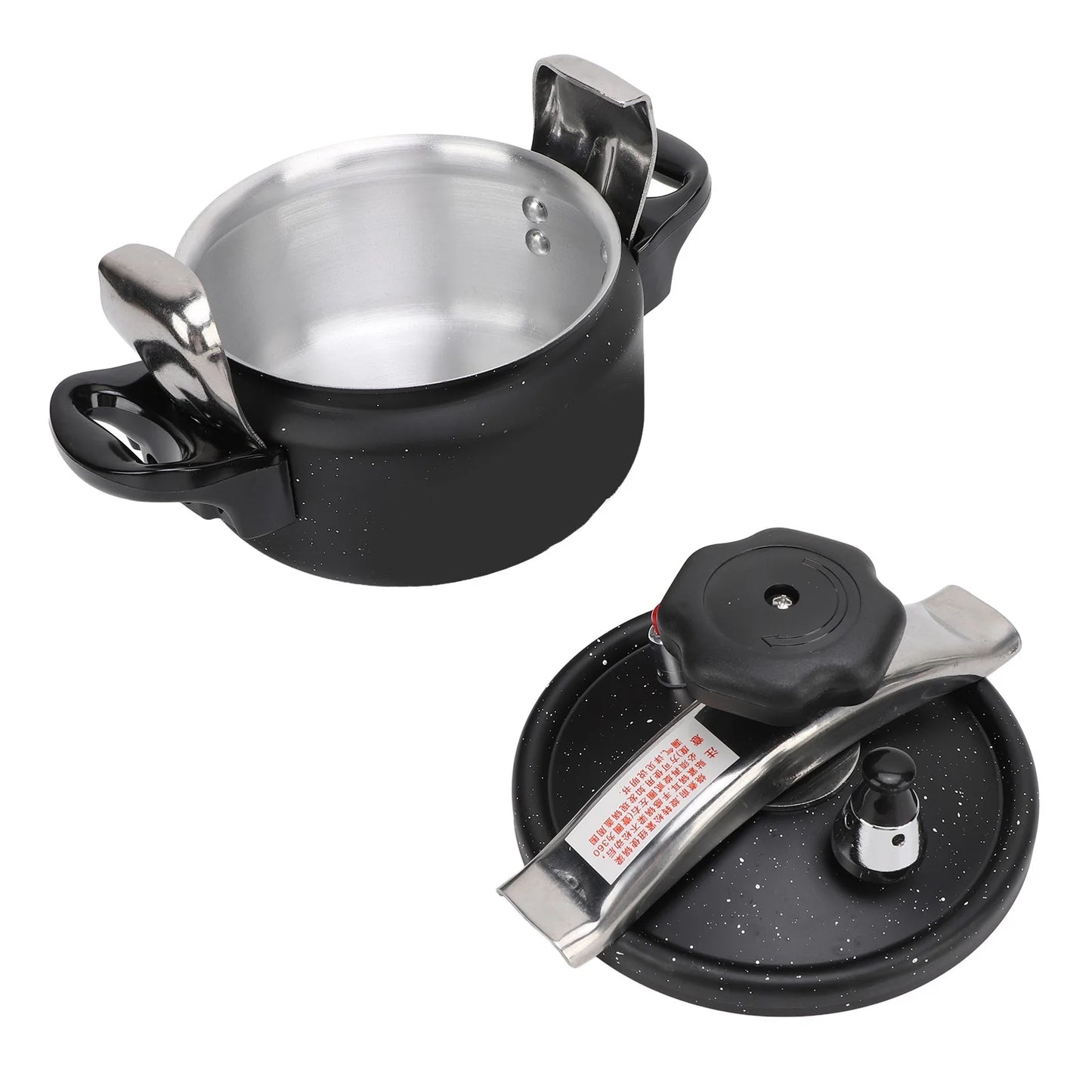 Pressure Cooker Aluminum Alloy Explosion Proof Large Capacity Compound Bottom Pressure Canner for Gas Stove Induction Cooker.