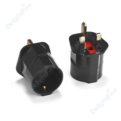 Europäischer EU-zu-UK-Steckeradapter, Standard Euro, 250 V, EU-Stecker auf UK-Steckdose, Netzteil, Steckdose.
