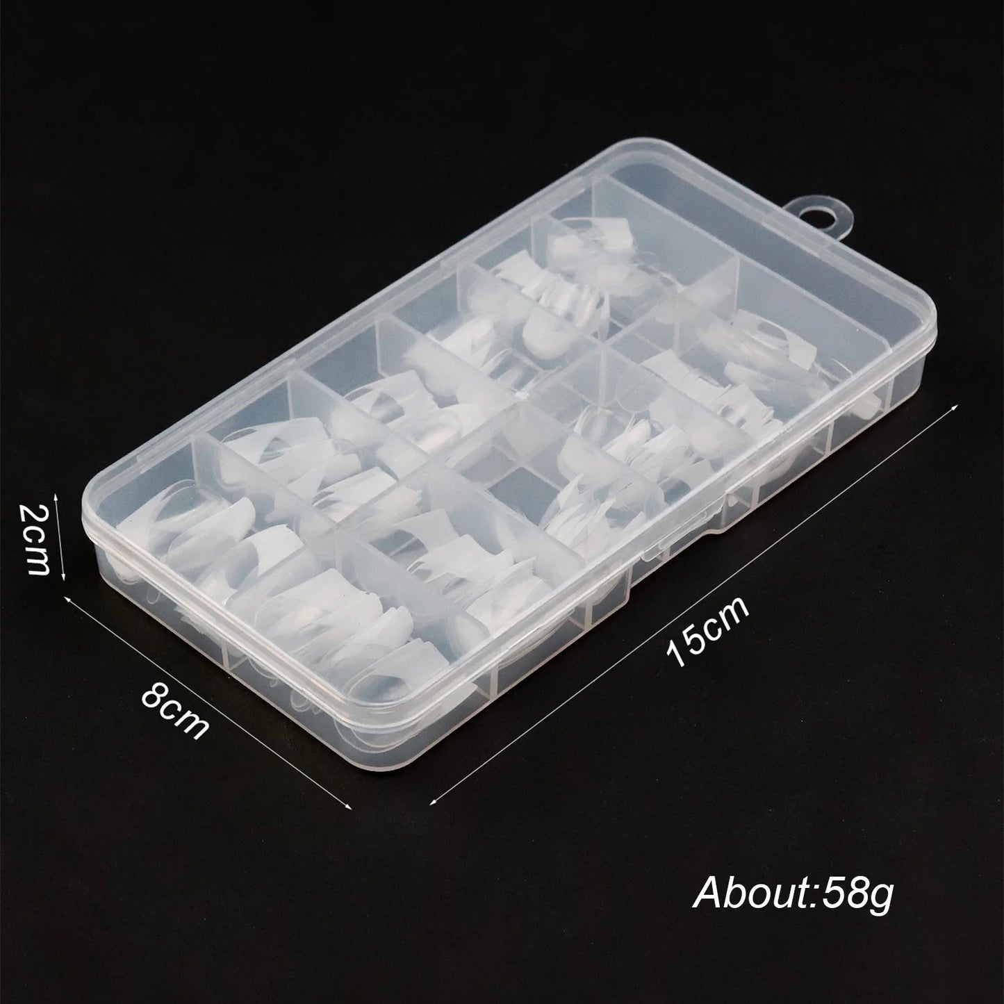 210pcs/box French False Nails White Pink Color Press On Almond Pointed Nail Wearable Removable Faux Fake Nails Extension Tools.