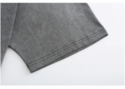 100% Cotton T-shirt Custom Logo Street Trend Short Sleeve T-shirt Embroidery Design European American Size Tops Printing Pattern.