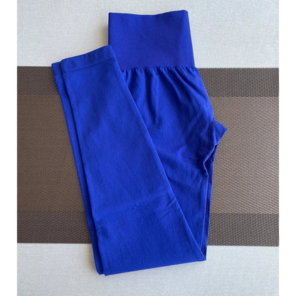 TKITK Solid Leggings Women Seamless Sports  Scrunch Bum Tights cycling shark pants Yoga shorts Gym navigation nv Workout wear