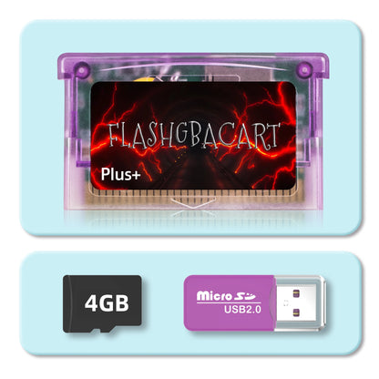 For Game GBA Rewritable Cart FlashGBACart Plus+ Backup Device RTC Compatible with GBA GBC GB NES Series.
