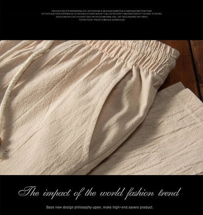 2025 Chinese Style Cotton Linen Casual Suits Spring Autumn Men's Long-sleeved Shirt and Pants Two-pieces Fashion Men Sets M-5XL.