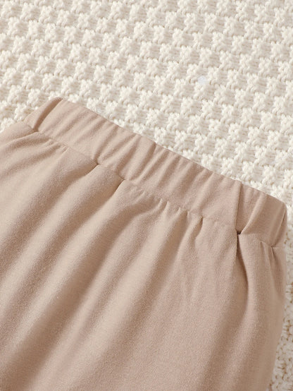 4PCS Clothing Set 0-9 Months Newborn Baby Boy Bear Short Sleeve Romper+Pants+Hat+Sock Infant Baby Full Moon Photography Outfits.