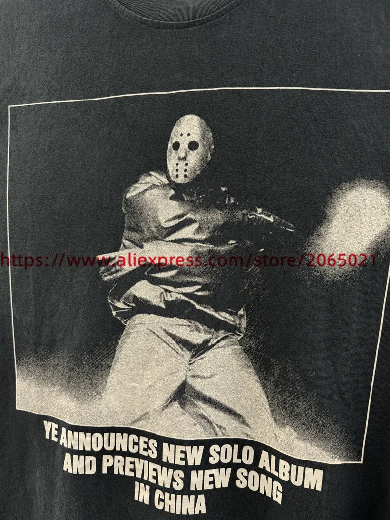 SAINT Vintage NIN Nine-inch Nail T-Shirts Best Quality Vintage Washed T Shirt Tee Tops