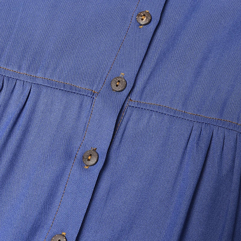 ZANZEA Women Vintage Muslim Abaya Dress 2024 Autumn Sundress Casual Long Sleeve Solid Maxi Long Vestidos Kaftan Islamic Clothing.