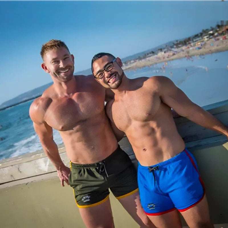 Mens Gym Fitness Shorts Bodybuilding running sports shorts Jogging Workout Male Summer Breathable Mesh Shorts men Sweatpants.