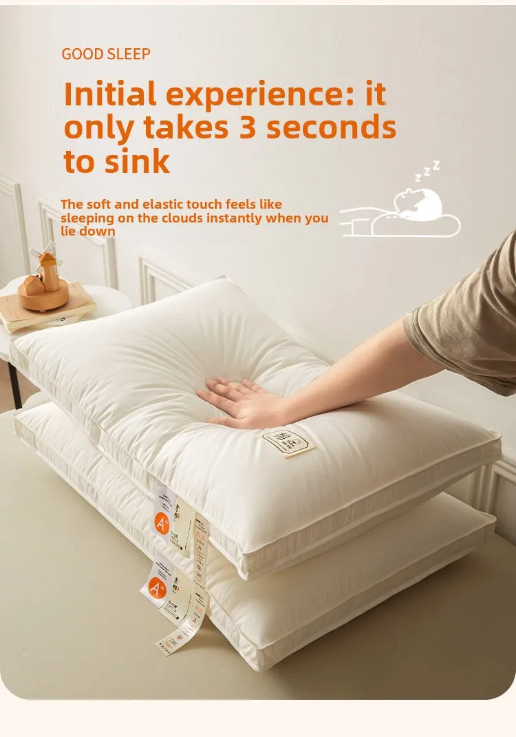 1pc Soft Filling Sleeping Pillows for Home Bed Almohadas Para Dormir High Quality Pillow 48x74cm Washable Neck Cushion.