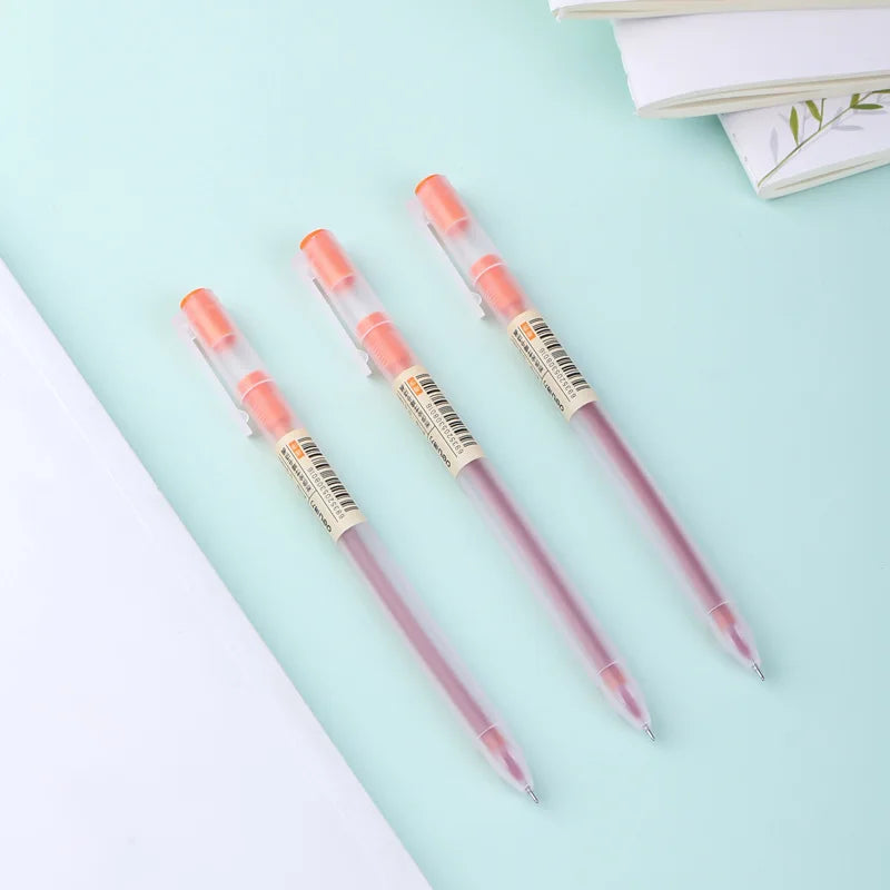 Deli 12 Teile/satz Gel Stift Schule Stifte Set Stift 0,5 MM Farbe Tinte Schreibwaren Student LieferungenWasser-basierte Stift Schreiben malerei Werkzeuge.