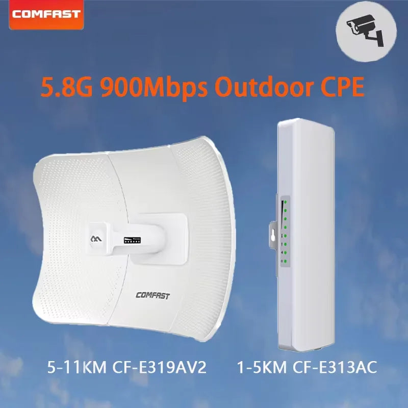 COMFAST 5.8G 900Mbps Outdoor CPE WiFi Router 1-11KM long range Extender High Power WI-FI Wireless Bridge AP/Repeater/Amplifier.