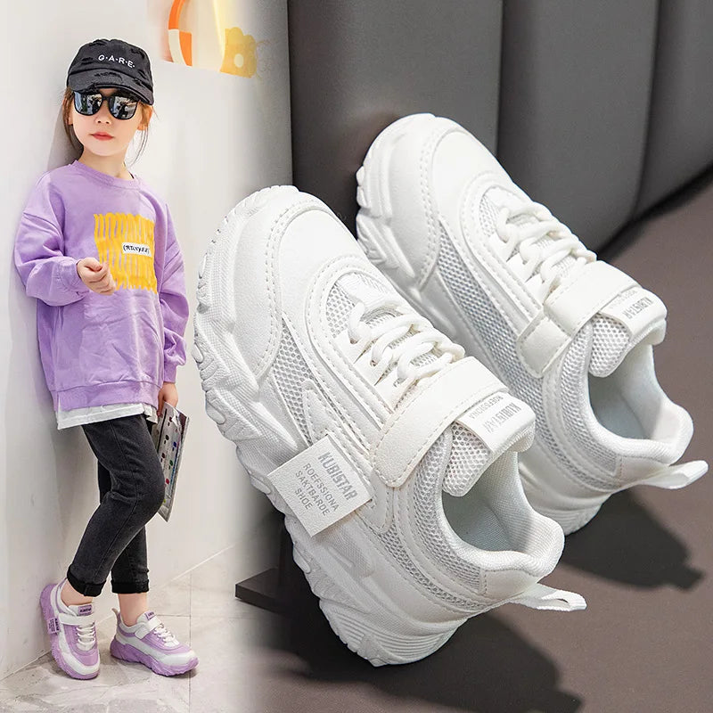 Kids Sports Shoes Children Casual Running Shoes for Boys Girls Air Mesh Breathable Fashion Sneakers Spring Summer Anti-skid Soft.