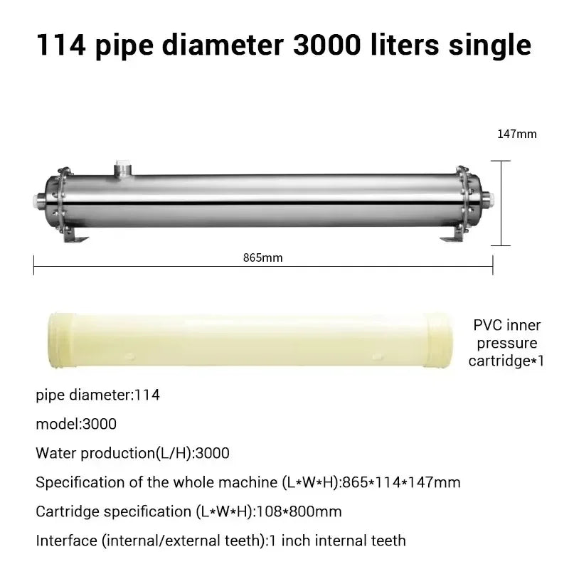 DIVEDEER Under-sink Water Purifier Central Whole-house High-flow Yellow Mud Water Tap Water Pipeline Filter Water Purifier