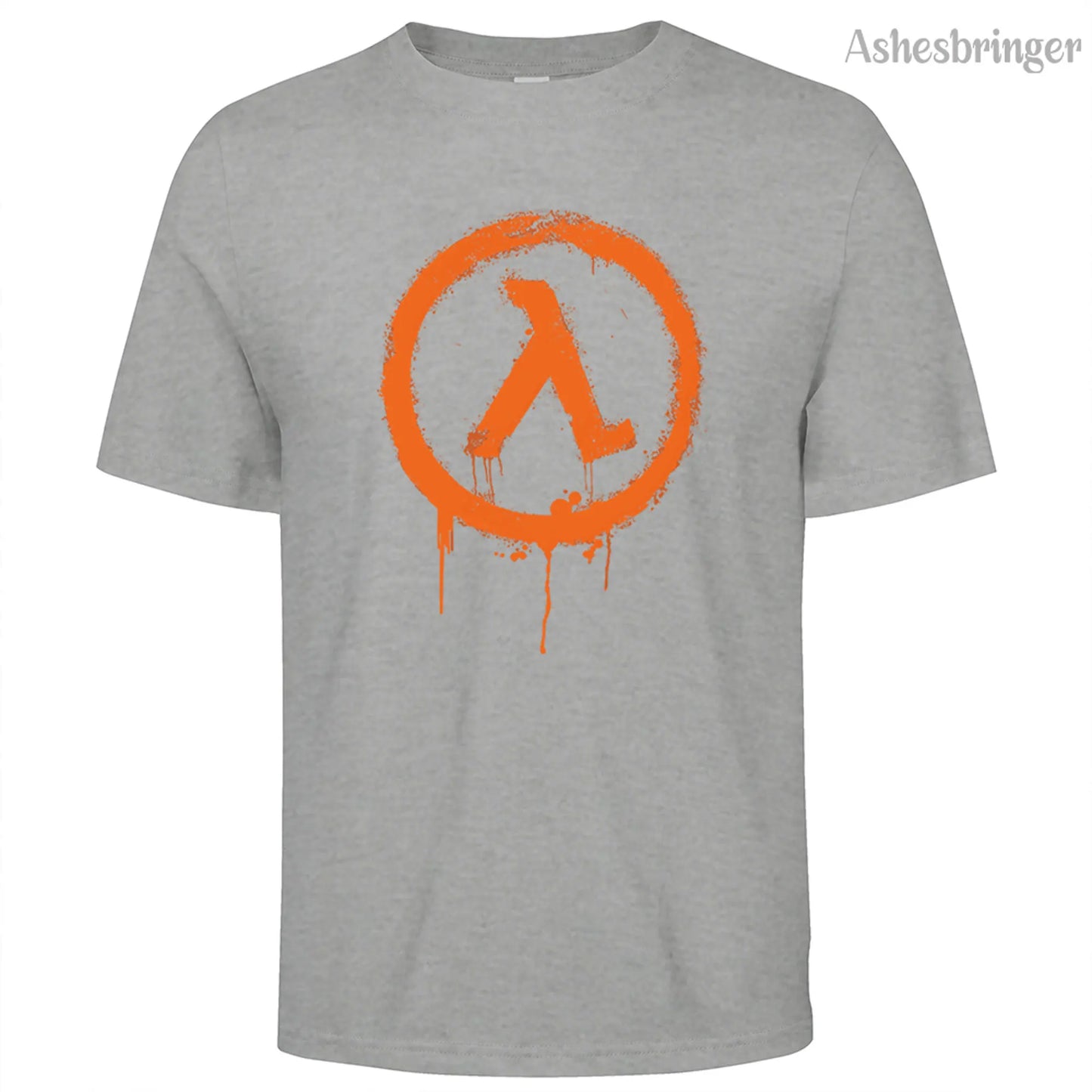 Men's Cotton Crew Neck Half Life Graphic Print T-Shirt Street Casual Style Tops For Men and Women.