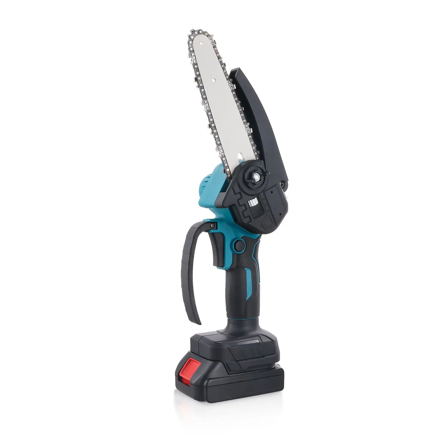 Podofo 6inch Electric Chain Saw Cordless Chainsaw Portable Tree Branch Logging Cutter Woodworking Garden Tool with 2 Batteries