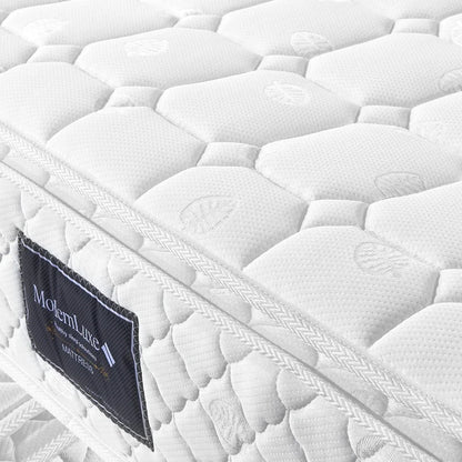 Federkernmatratze, 7 Zonen Kalschaummatratze, 140 x 200 cm, 100 % Oeko-Tex-Verschmutzung getestet, versteckte Mikrofaser-Referenztopping