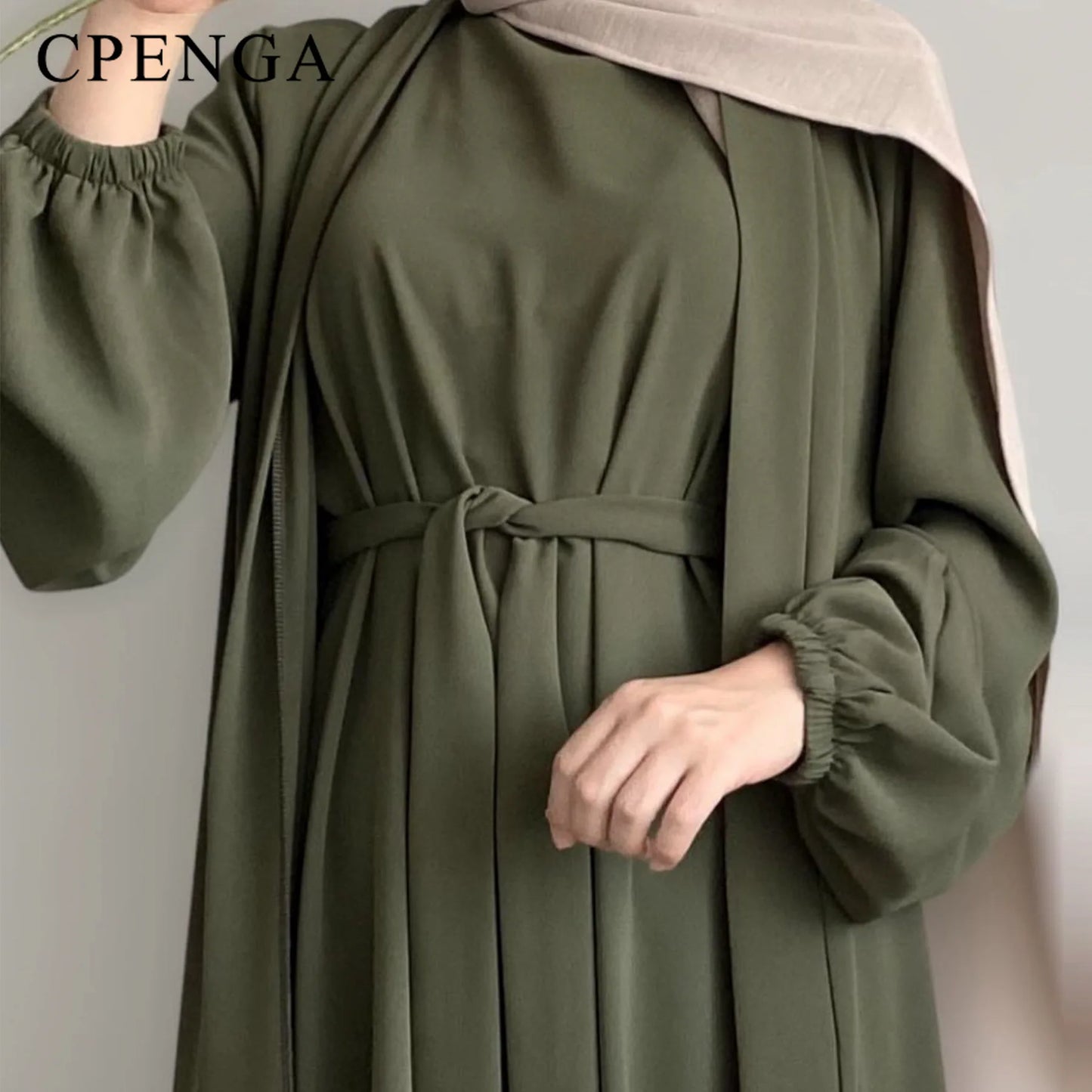 2024 New Muslim Sets for Women Ramadan Prayer Dress Modest Dresses Eid Dubai Abaya Female Islam Clothing Elegant Party Clothes.