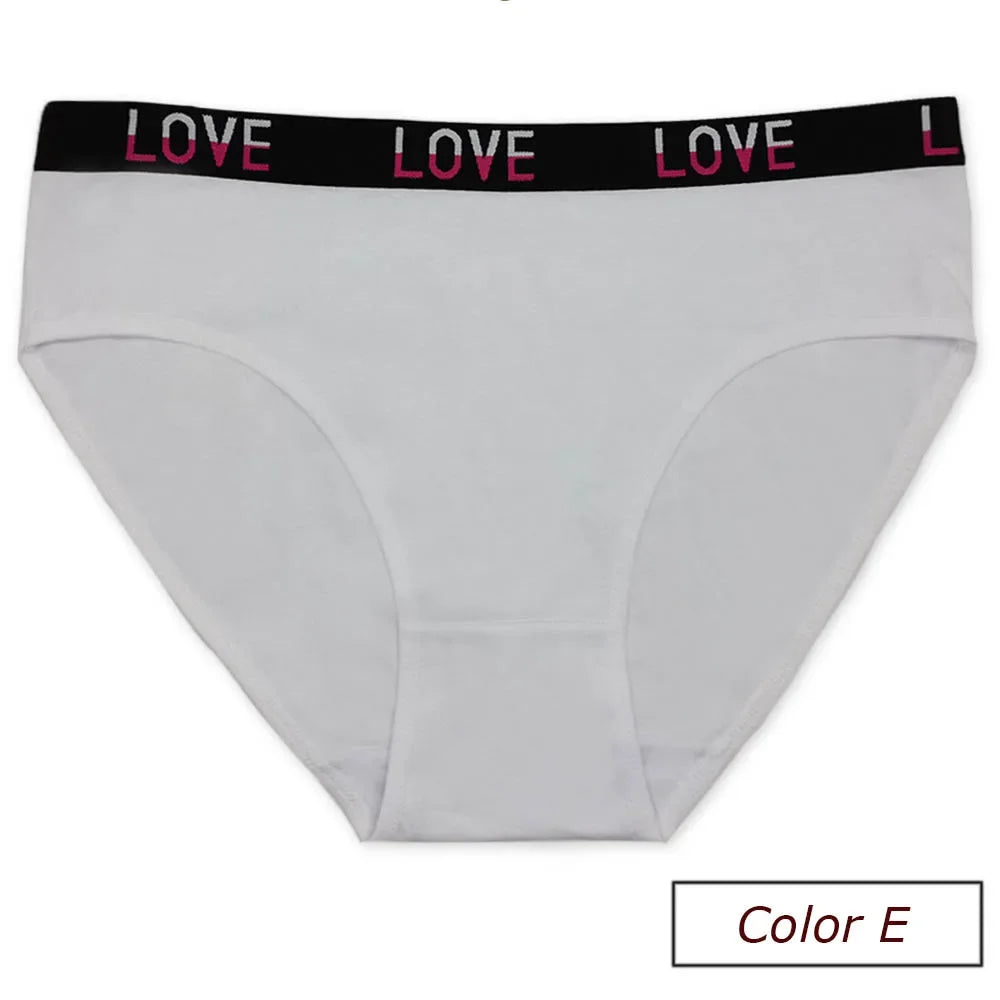 Cotton Underwear Women Panties Plus Size Briefs Female Knickers Lady Lingerie High Waist Wide Belt Underpants 6 Pieces/Lot.