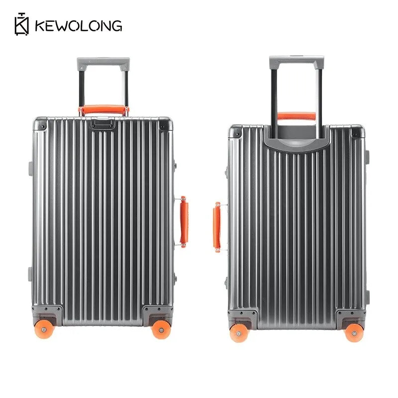 Vollaluminium-Magnesium-Legierungskoffer 20 29 Zoll – langlebiges Einscheckgepäck aus Metall mit TSA-Schloss, Handgepäck mit großer Kapazität.