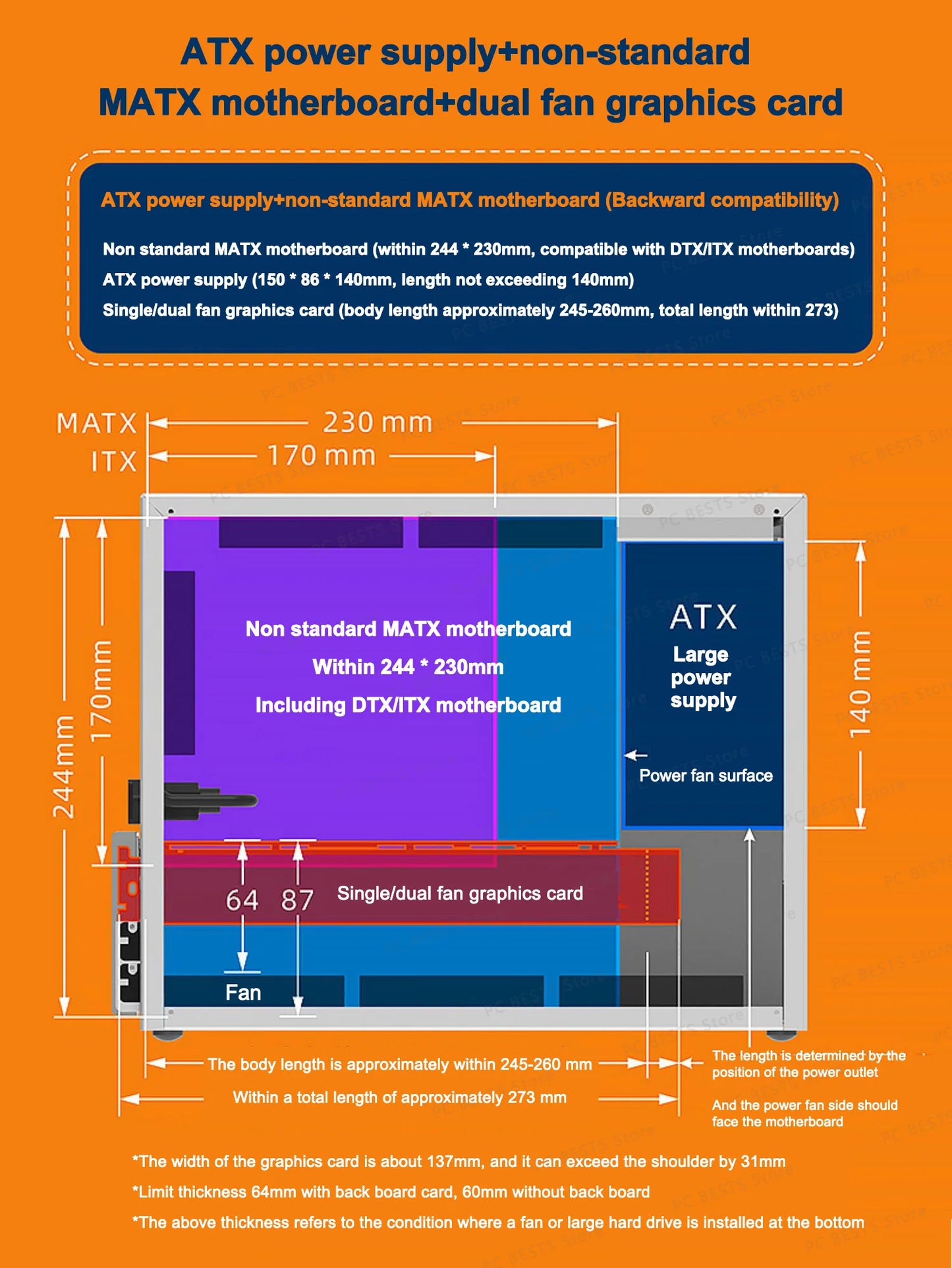 ZZAW C2 C2P M-ATX Computer Case Side Transparent MINI-ITX All Aluminum Desktop Office Small Chassis Supports Long Graphic Card.