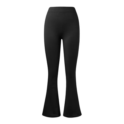 Fashion Micro Horn Leggings Women V-back Waist Sports Pants High Waist Push Up Butt Gym Pants Solid Slim Casual Leggings.