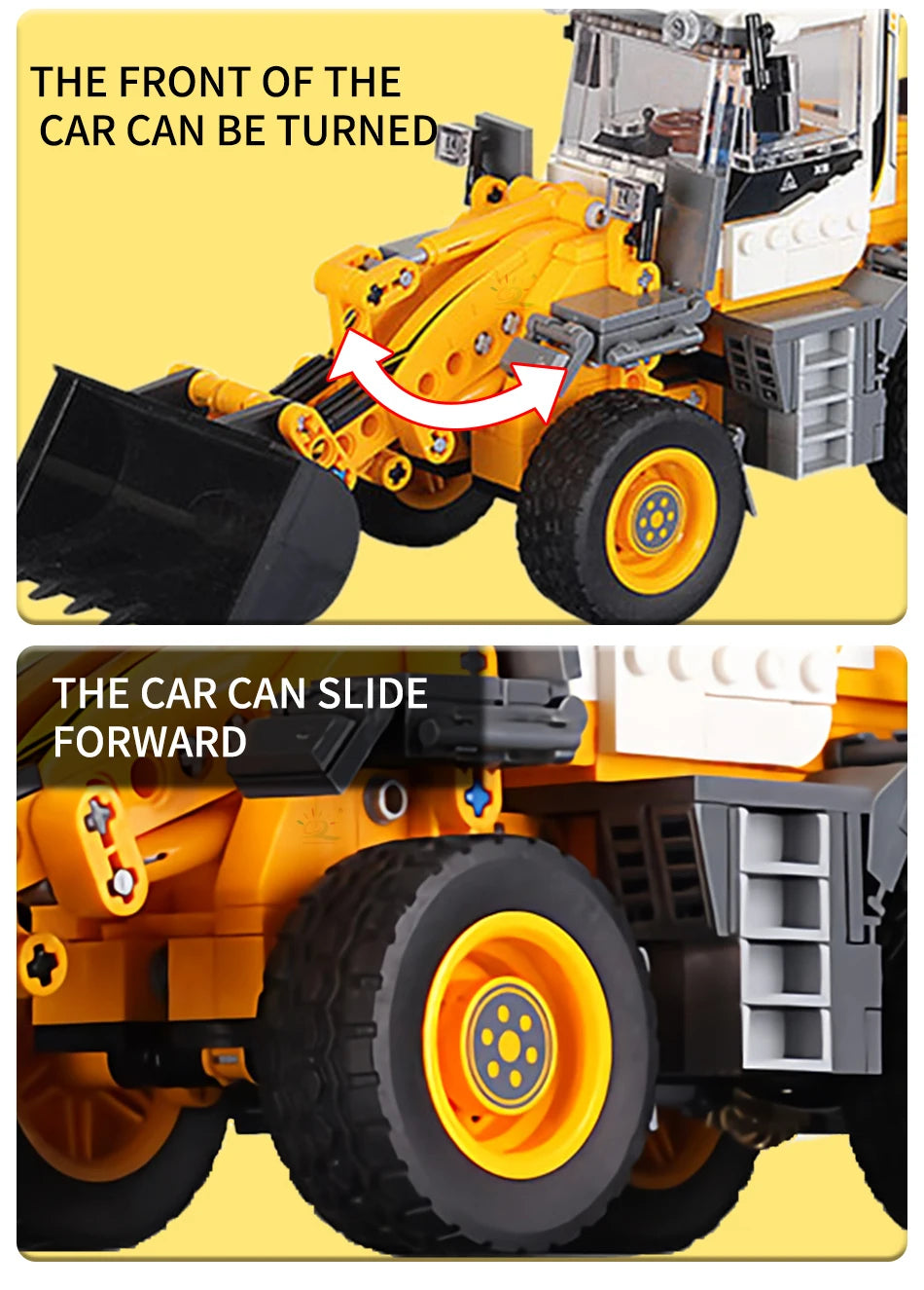 HUIQIBAO Engineering Truck Building Blocks Vehicle Excavator Bulldozer Crane Car Bricks City Construction Toys For Children Boys.