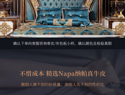 Europäische Prinzessin Bett Schlafen Ästhetik Hochzeit Hohe Qualität Erwachsene Ungewöhnliche Designer Bett Schlafzimmer Mode Muebles Möbel