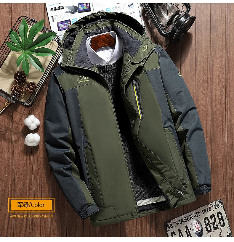 9xl Thermal Jacket Winter Parka Men Windbreak Thick Warm Windproof Coats Male Military Hooded Jackets Men's Winter Warm Jackets.