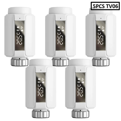 WIFI & Zigbee Thermostatic Radiator Valve Smart Radiator Actuator TRV Temperature Controller Voice Control via Tuya Zigbee2MQTT